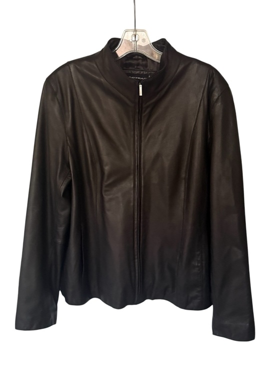 Portrait Jackets & Blazers - Portrait Genuine Leather Zip Jacket - Size XL